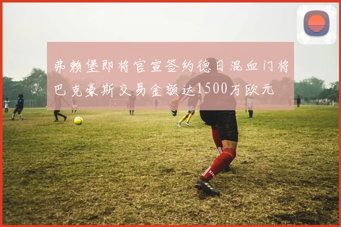 弗赖堡即将官宣签约德日混血门将巴克豪斯交易金额达1500万欧元