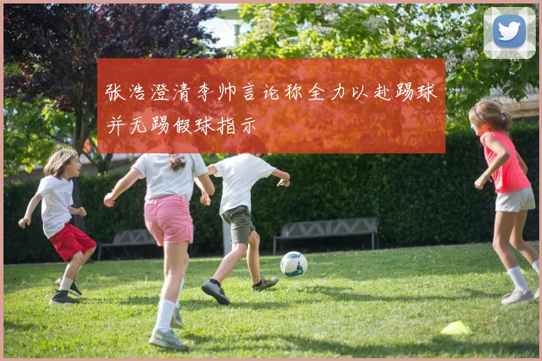 张浩澄清李帅言论称全力以赴踢球并无踢假球指示